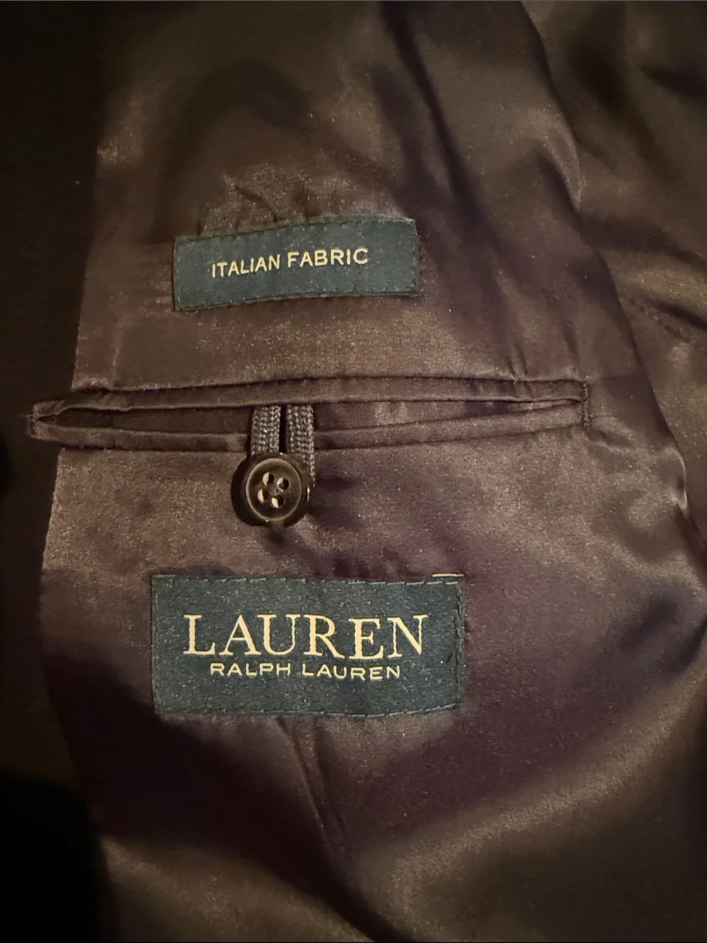 Ralph Lauren Black Single-Breasted Wool Pea Coat